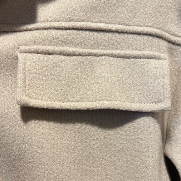 SHEIN Button Front Drop Shoulder Coat with Pockets - Picture 4 of 6